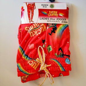 Orange Lucky Charm jogger pants